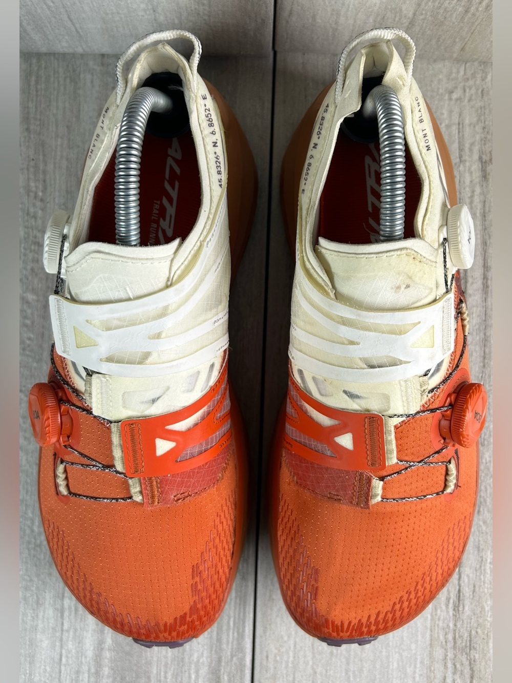 Altra Mont Blanc BOA Orange Trail Running Shoe Athletic Sneaker Women’s Size 9.5 - Picture 6 of 10